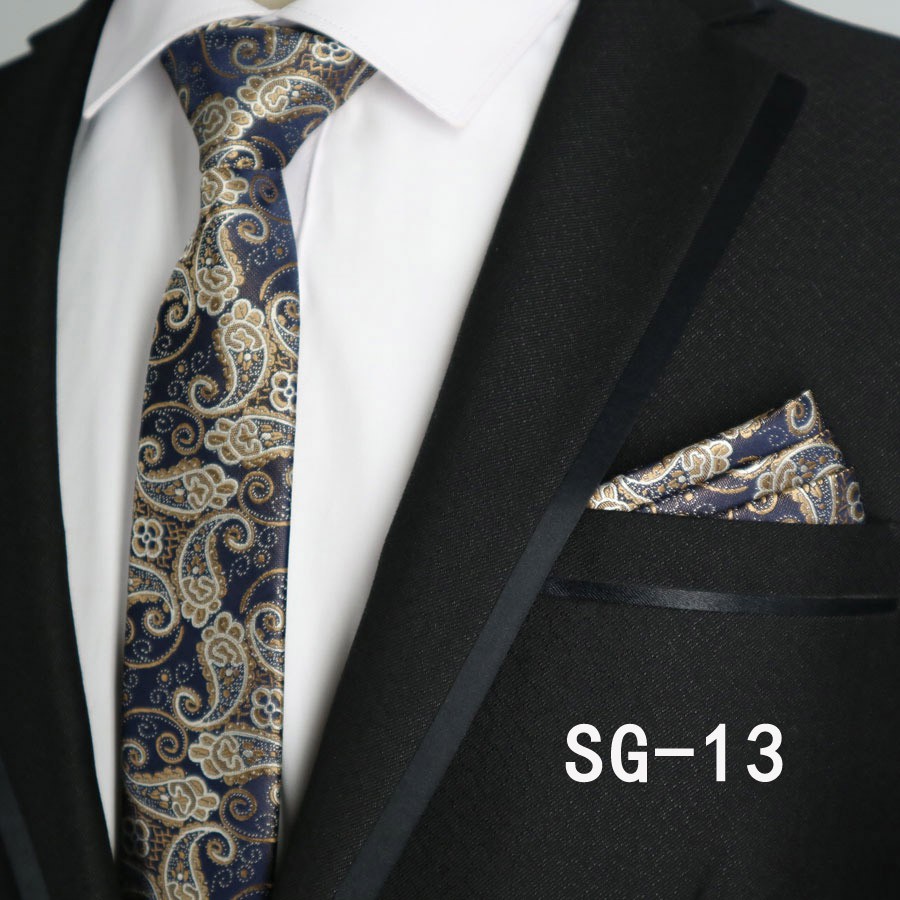 Cà Vạt Lụa Vuông 6CM Sang Trọng Dành Cho Nam