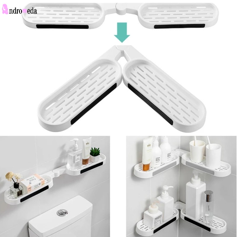 180° Giá Đỡ Xà Phòng Gắn Tường Có Thể Gập Lại Tiện Dụng Cho Phòng Tắm