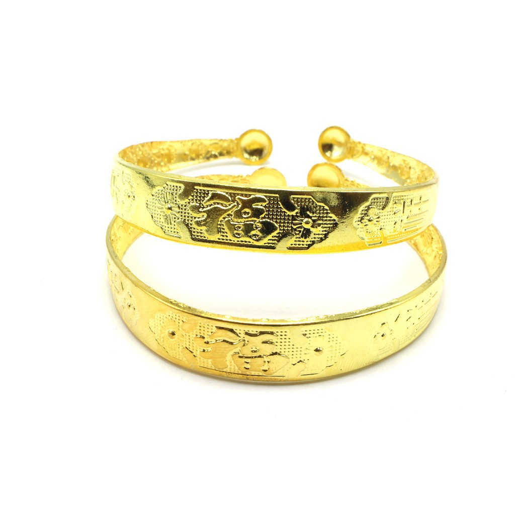 suxin jewelry/Vòng đeo tay vàng điều chỉnh 24K cho nam và nữ