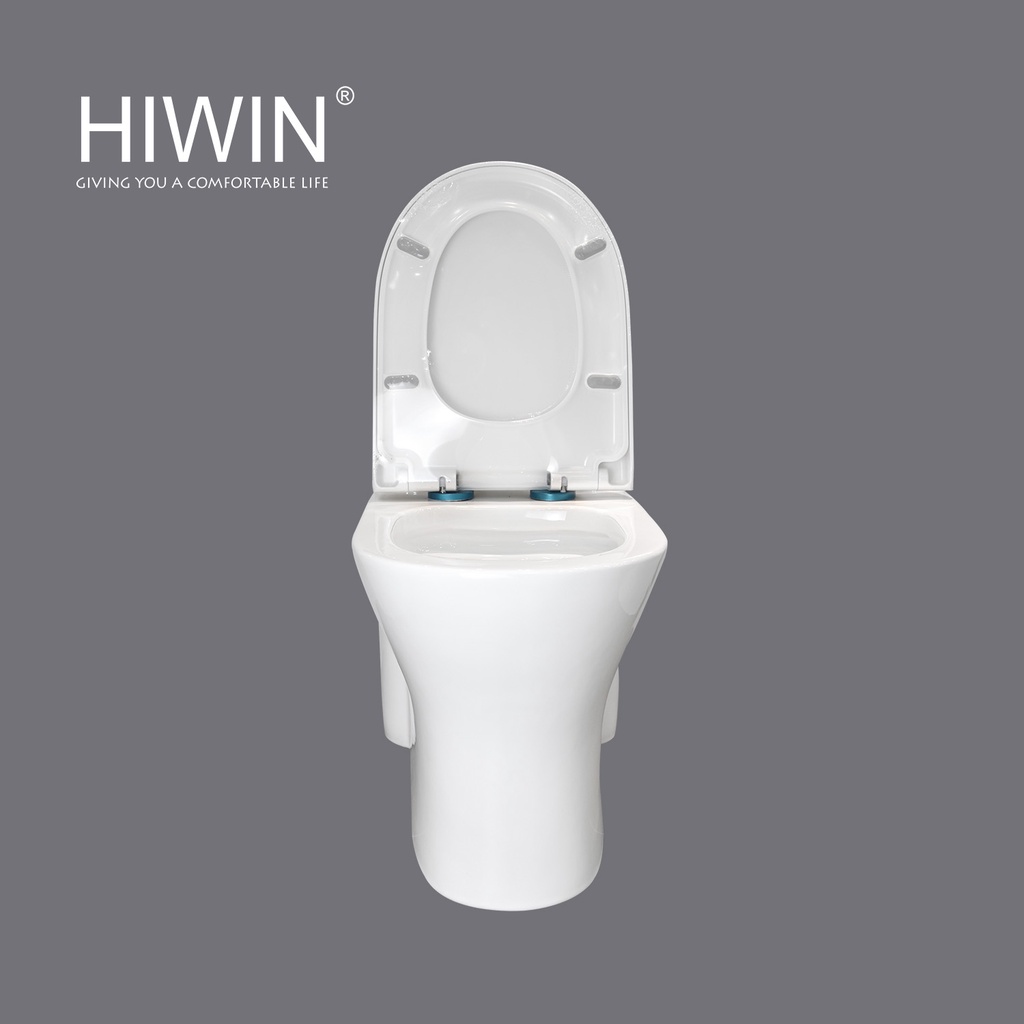 Bồn cầu sứ nguyên khối tráng men chống bám bẩn cao cấp HIWIN MT-2012