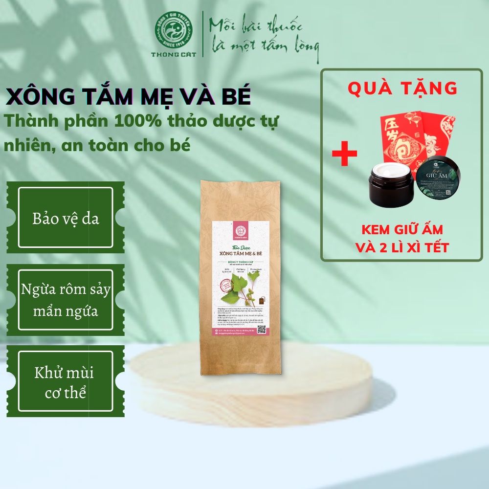 Nước tắm thảo mộc cho bé Đông y gia truyền Thông Cát since 1918_Thảo mộc tắm bé bảo vệ toàn diện cho mẹ và bé