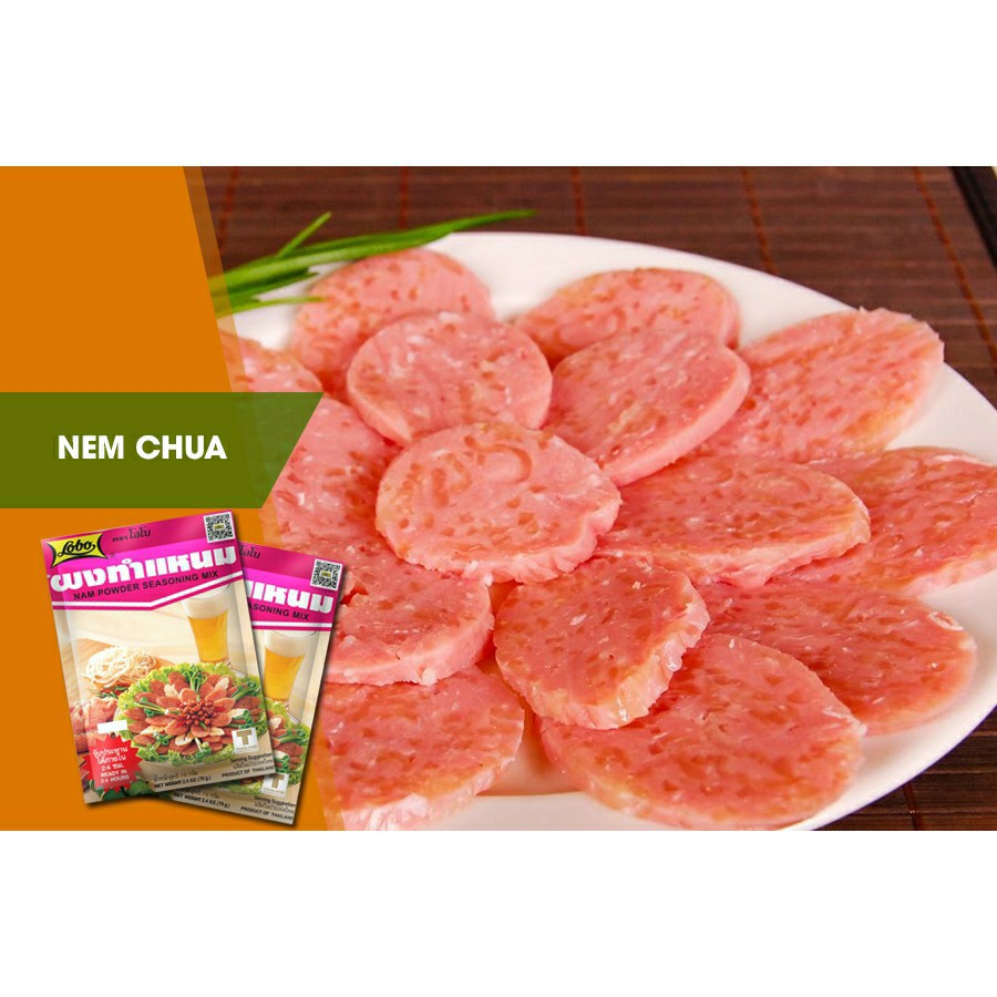 Gia vị bột làm nem chua gói 70g hiệu Lobo Thái. Nam Powder Seasoning Mix