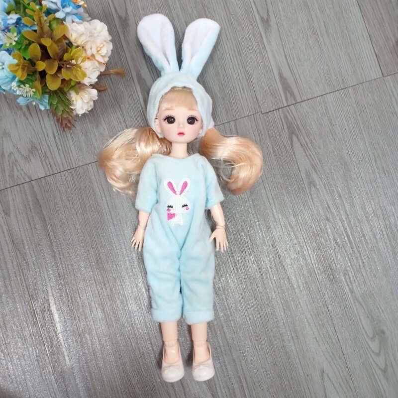 [30cm] Búp bê baby có khớp cử động, mắt đá 4D hàng loại 1
