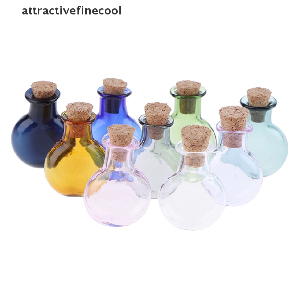 Set 2 Lọ Điều Ước Mini Bằng Thủy Tinh Có Nút Bần