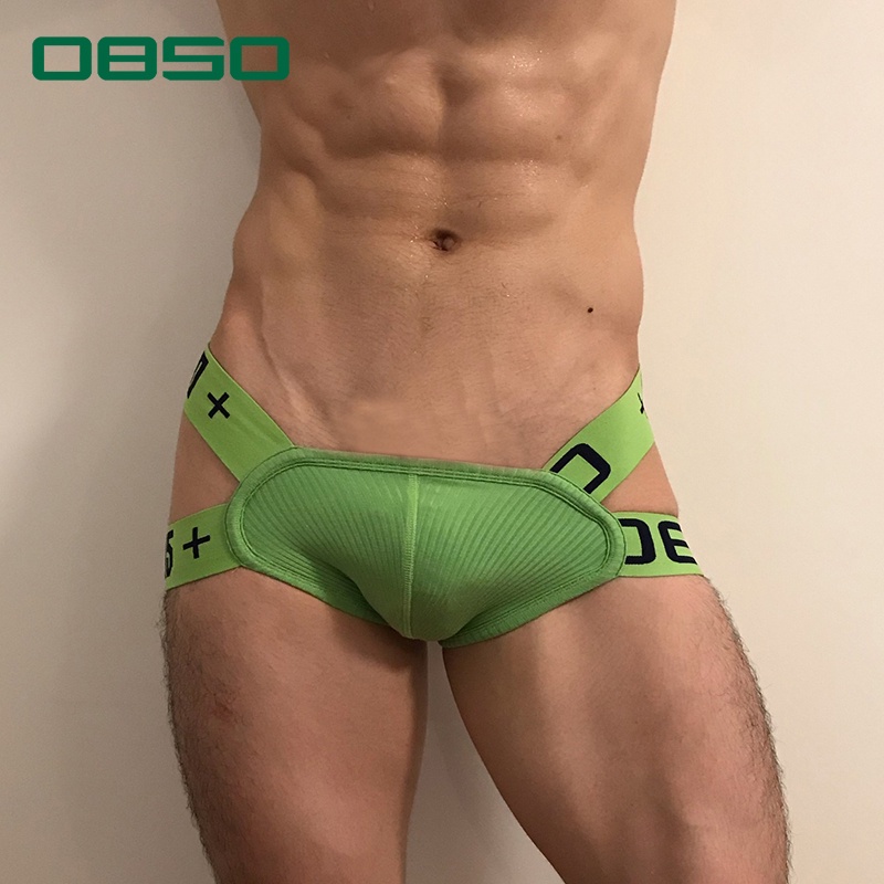 ORLVS Quần lót dây cotton lưng thấp thoáng mát màu trơn thời trang dành cho nam BS3511