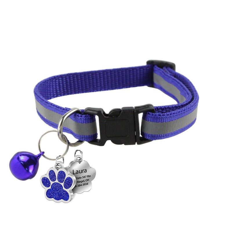 Vòng Cổ Chó Mèo - Bao Gồm Thẻ Tên