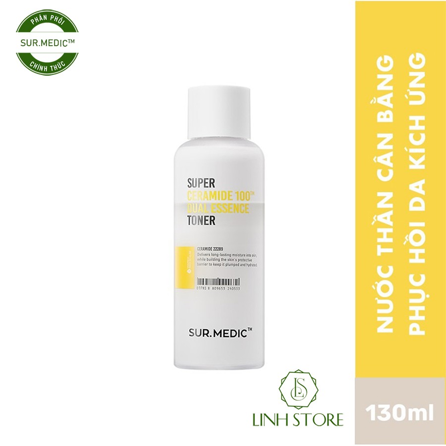 Nước Thần SURMEDIC Super Ceramide 100tm Dual Essence Toner 130ml