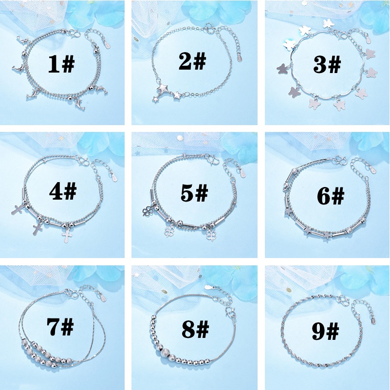 Ahellogirl Vòng đeo tay màu bạc nữ tính hình rắn