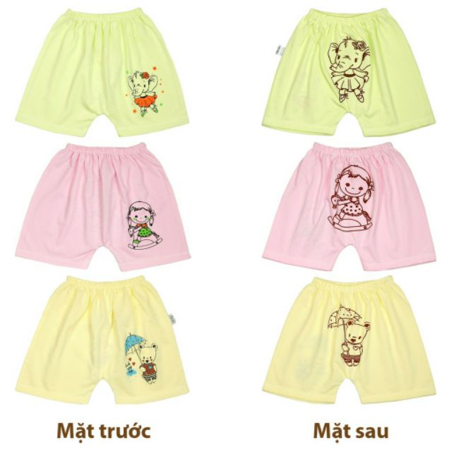 10 quần cộc cotton  rã đũng in mông 3-11kg