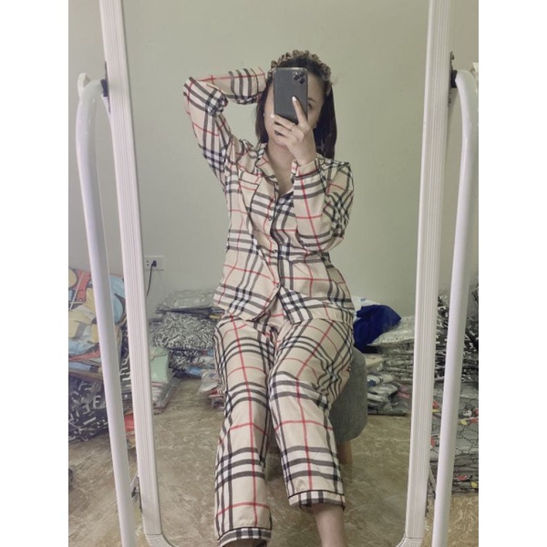 [Hot] Pijama tay dài quần dài mẫu ngẫu nhiên freesize