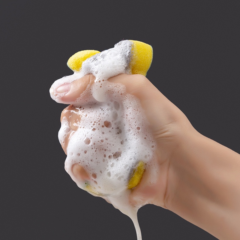 Dễ Thương Miếng Mút Rửa Chén Bằng Sợi Micro Hình Động Vật Hoạt Hình Đa Năng