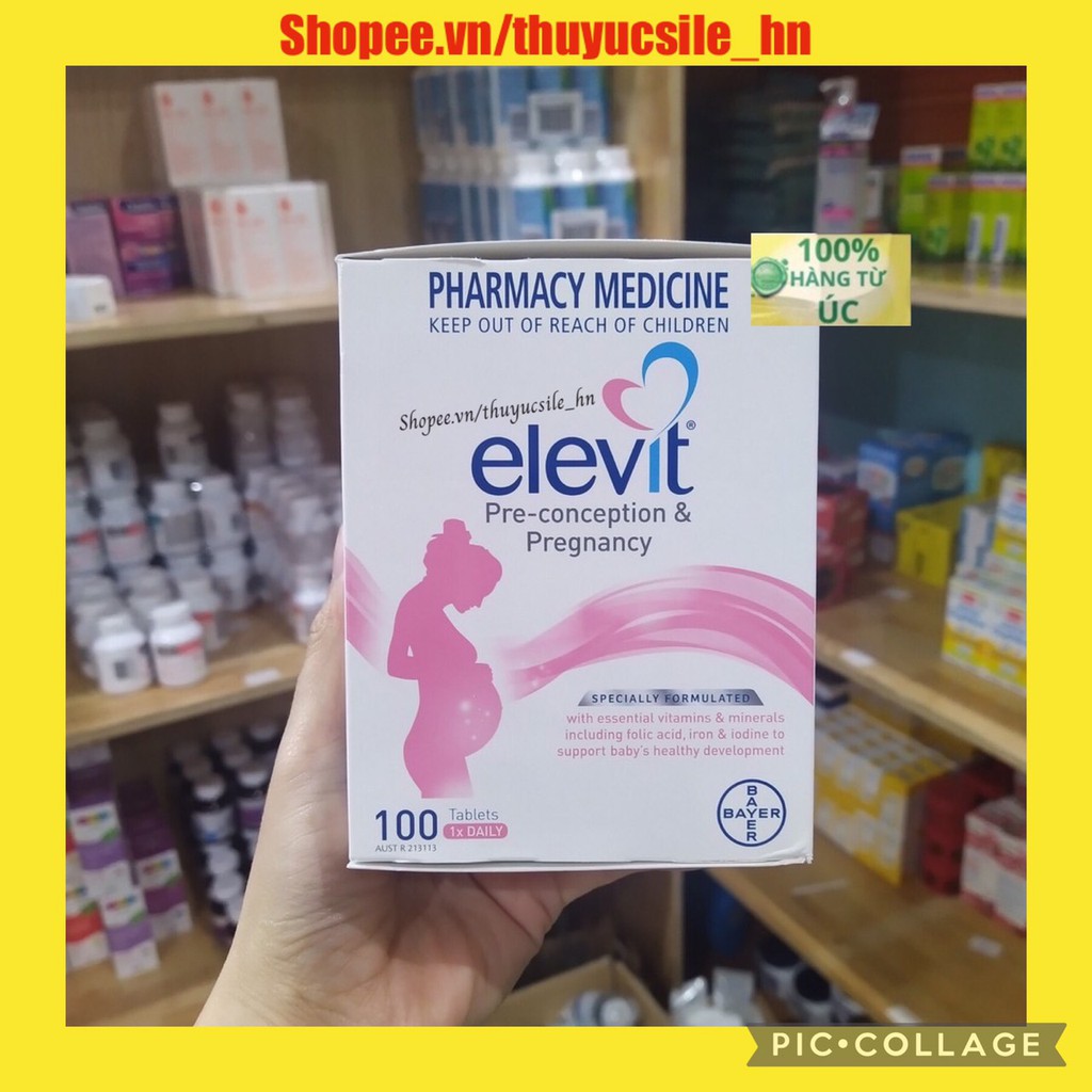 Viên uống Elevit - Vitamin cho bà bầu Úc 100 Viên