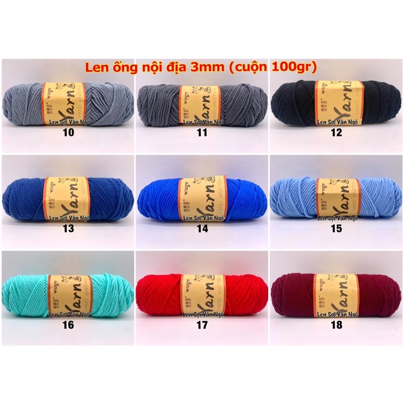 Len ống nội địa 3mm (cuộn 100gr)