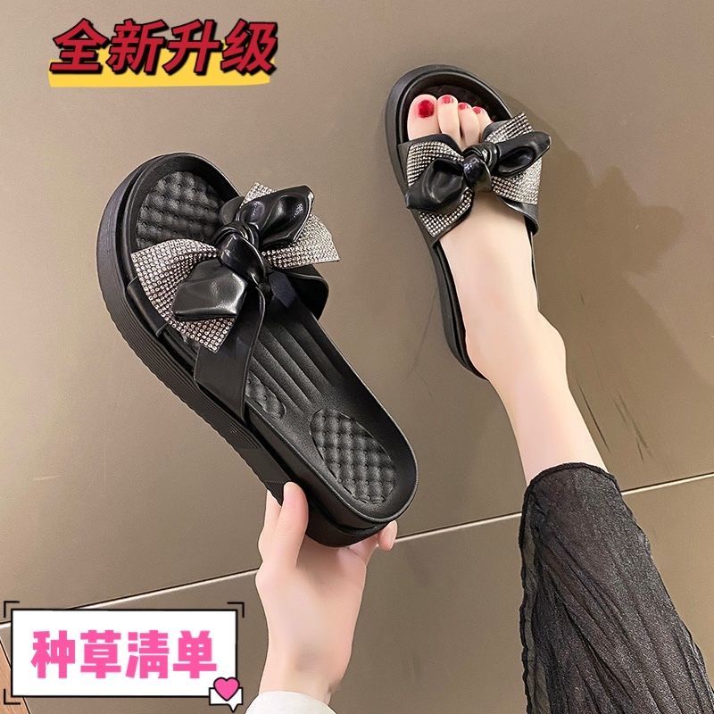 Dép Đế Dày Quai Ren Hoa Thời Trang Mùa Hè Mới