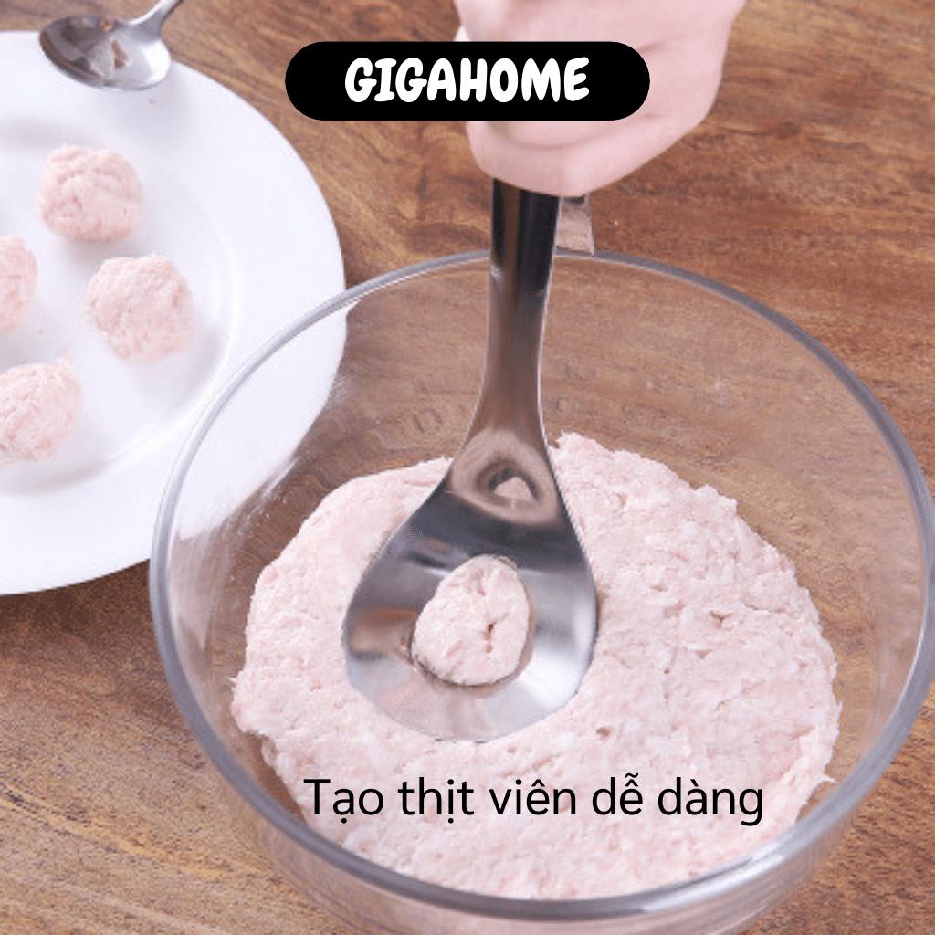 Muỗn vớt  GIÁ VỐN]  Khuôn thìa tạo thịt viên, tạo hình đồ ăn cho gia đình 8341