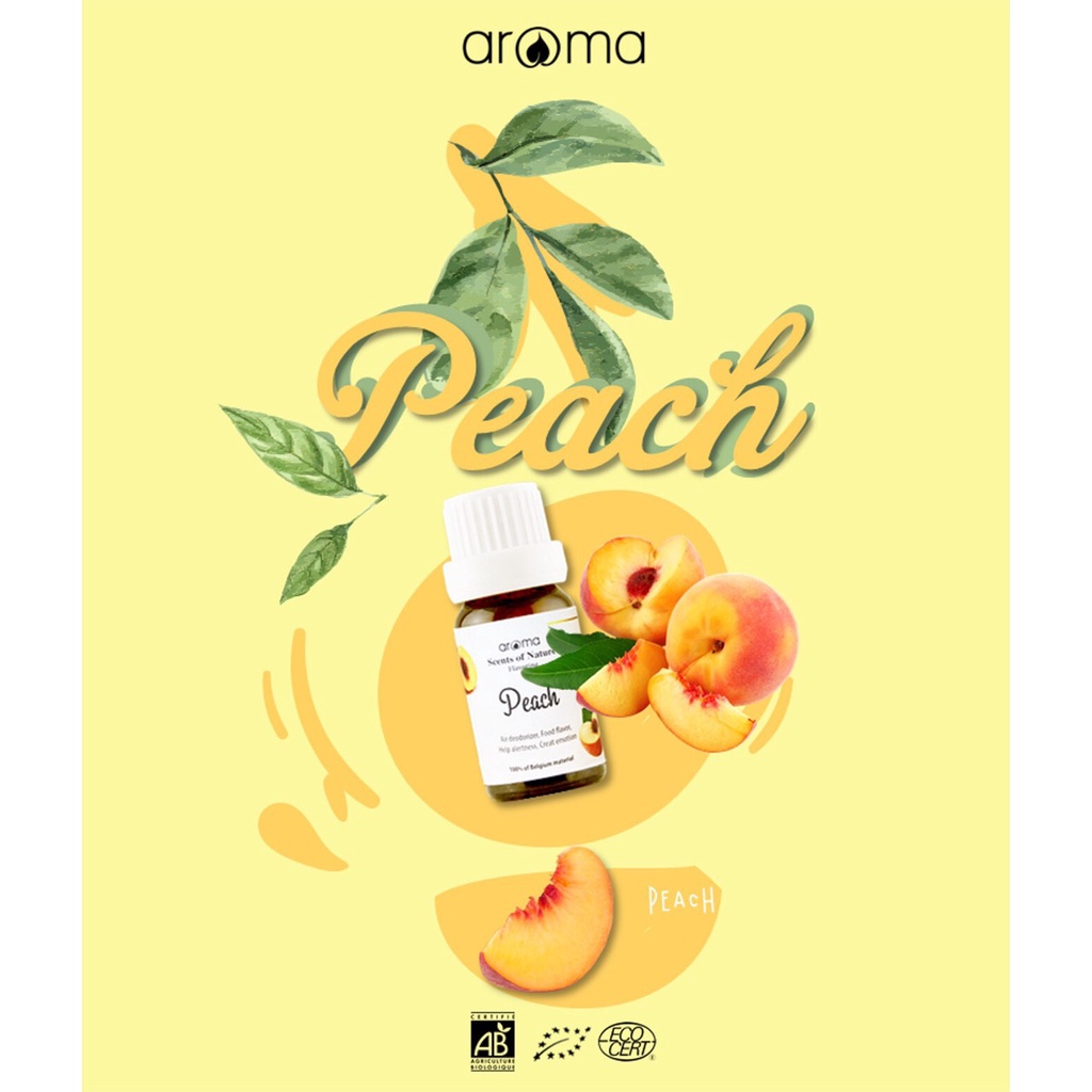 Tinh dầu thơm AROMA trái đào Peach 10ml