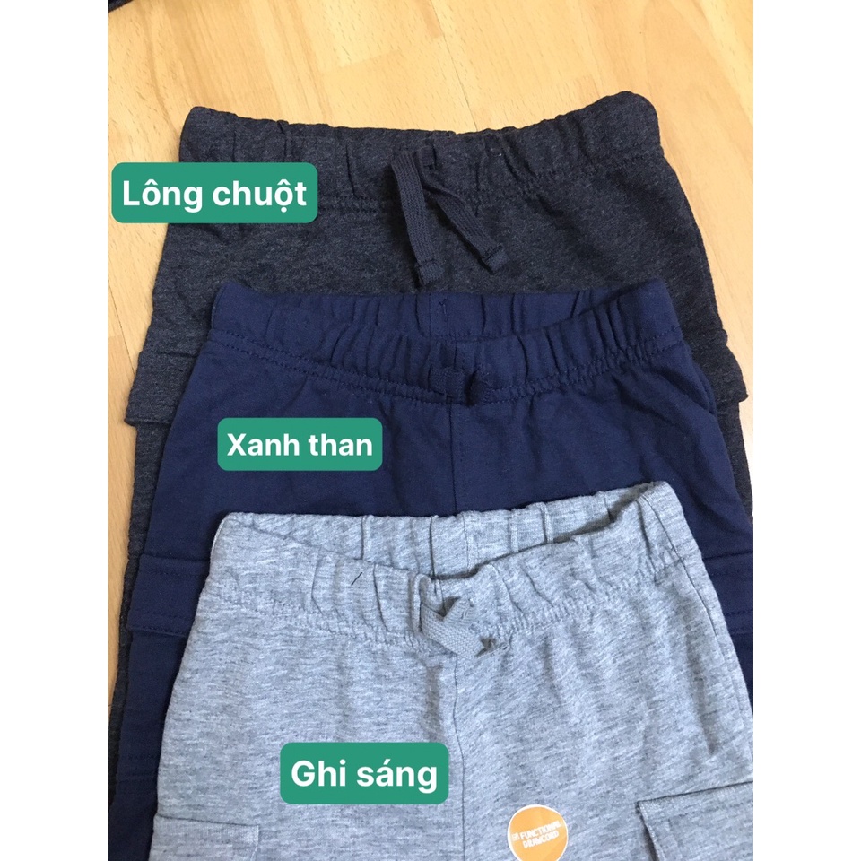 Quần dài da cá túi hộp dư xịn cho bé trai 1-5y