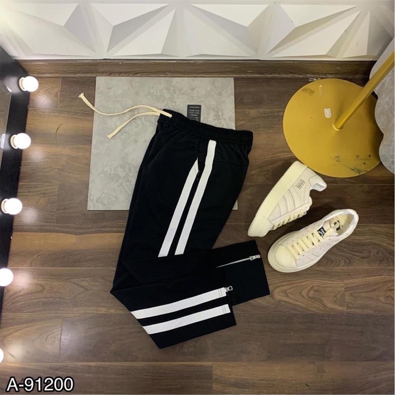 Quần dài thể thao nam . Quần thể thao nam sọc đơn giản . LINEN TUSUMO | BigBuy360 - bigbuy360.vn