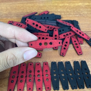 da 3 lỗ 2 mặt đỏ - đen dày 2mm dùng cho bi 6-7-8