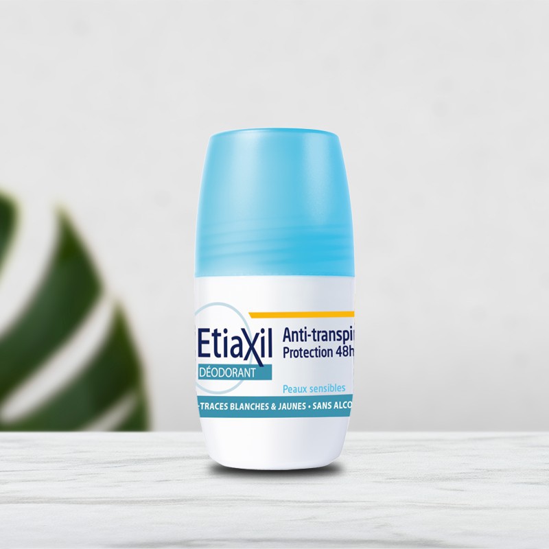 Khử Mùi Etiaxil dạng Gel lăn - Etiaxil Déodorant Anti-Transpirant 48h Roll-On Peaux Sensibles 50ml