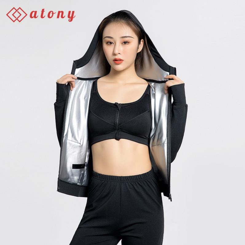 Áo Giảm Mỡ ATONY - Áo Khoác Tập Gym, Zumba, Aerobic, Chạy Bộ Giúp Giảm Cân, Sinh Nhiệt, Đổ Mồ Hôi 🎁