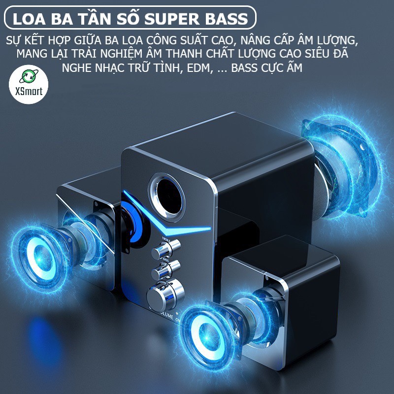 Loa vi tính để bàn MC D221 SUPER BASS cực đã, có LED, dòng loa máy tính cao cấp cho laptop, pc, điện thoại | BigBuy360 - bigbuy360.vn