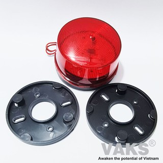 Đèn chớp tín hiệu 05 - điện áp 220V, 12V - Đỏ (đường kính 73mm x cao 45 mm)