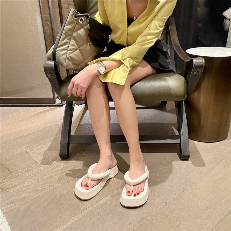 Dép xỏ ngón đế dày thời trang mùa hè năm 2022 mới cho nữ TTH232