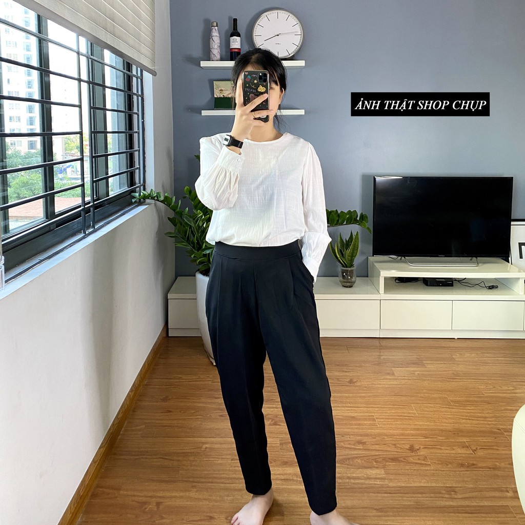 Quần Baggy ⚡️𝐁𝐈𝐆𝐒𝐈𝐙𝐄⚡️ Tôn Dáng Gọn Người Phù Hợp Đi Làm Công Sở Dễ Phối Đồ | BigBuy360 - bigbuy360.vn