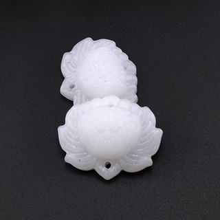 [Nguyên liệu làm trâm] ngọc bội hoa sen 24*30mm