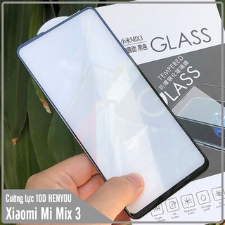 Kính cường lực 10d xiaomi mi mix 3 full viền đen henyou