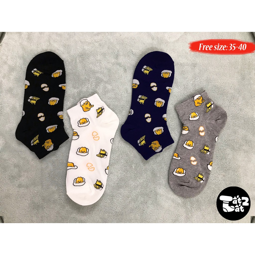 Tất/ vớ hình trứng lười Gudetama dễ thương