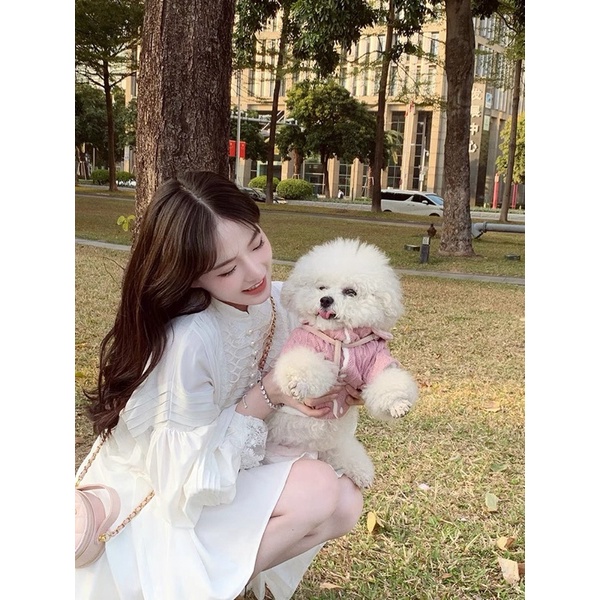 CÓ SẴN🎀Đầm ngắn quý tộc Pháp hoàng gia 𝐋𝐀𝐋𝐀𝐃𝐔𝐃𝐔 nàng thơ đi Đà Lạt, du lịch/Áo kiểu tiểu thư