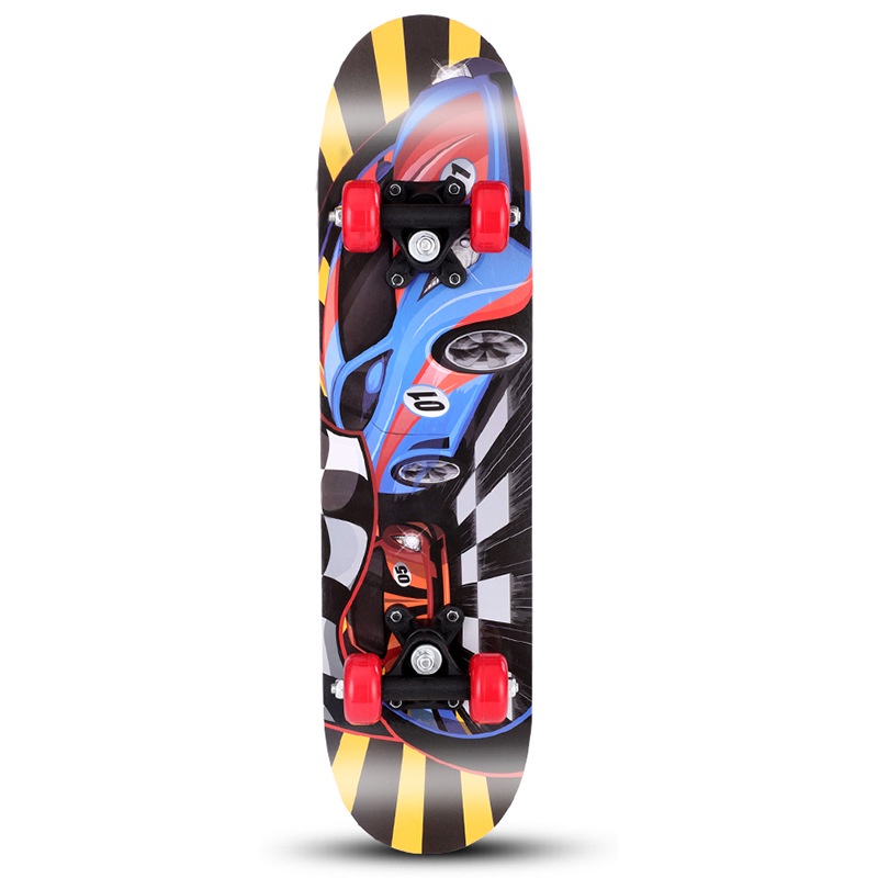 Ván trượt patin dành cho trẻ em thiếu niên nhiều hình skateboard 80cm 60cm gỗ phong ép 7 lớp