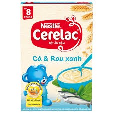 Bột Ăn Dặm Nestle Cerelac - Cá Và Rau Xanh (200g)