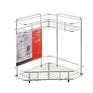 Kệ góc 2 tầng nhà bếp bằng inox (dáng thấp)