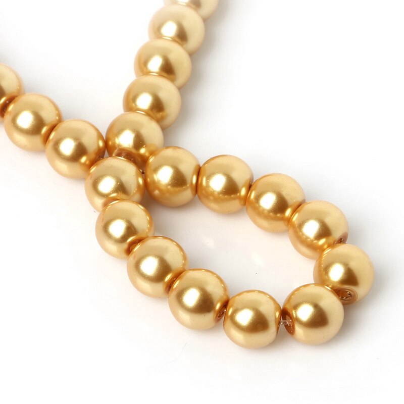 Chuỗi hạt ngọc trai dùng kết cườm/ thủ công / thêu/ đan lát 4mm 6mm 8mm 10mm