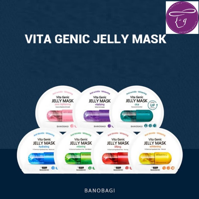 [MIX] 10 miếng Mặt Nạ BANOBAGI Vita Genic Jelly Mask