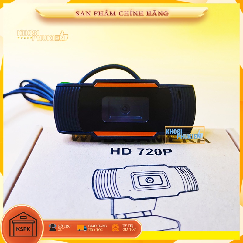 Webcam HỌC ONLINE CHO MÁY TÍNH GIÁ RẺ CÓ MIC KSPK WEBCAM720