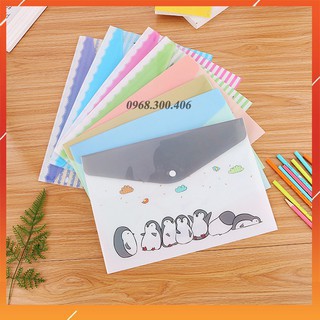Túi đựng tài liệu A4, túi đựng giấy kiểm tra hình động vật dễ thương - T1