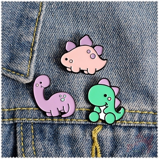 Huy hiệu khủng long hoạt hình dễ thương dòng 01 trang trí balo xinh xắn