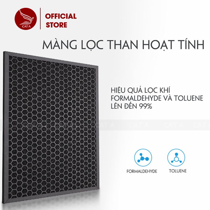 [Chính hãng] Máy lọc không khí PURERAINS cao cấp 4 lớp cho không gian rộng - Chính hãng, sang trọng, lọc hiệu quả