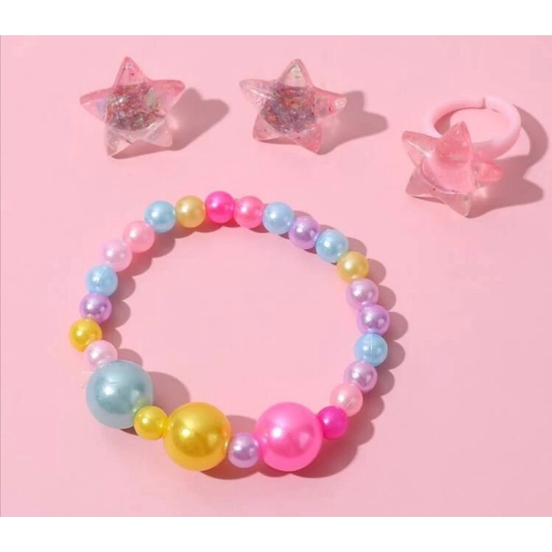 🍬SET TRANG SỨC CHO BÉ GÁI-TẶNG KÈM TÚI LƯỚI LÀM QUÀ