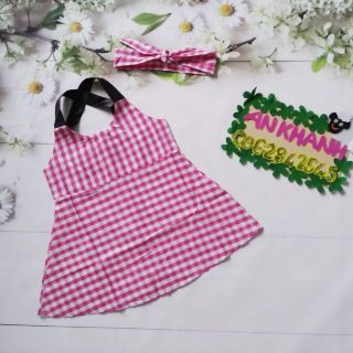 Đầm bé gái kèm băng đô