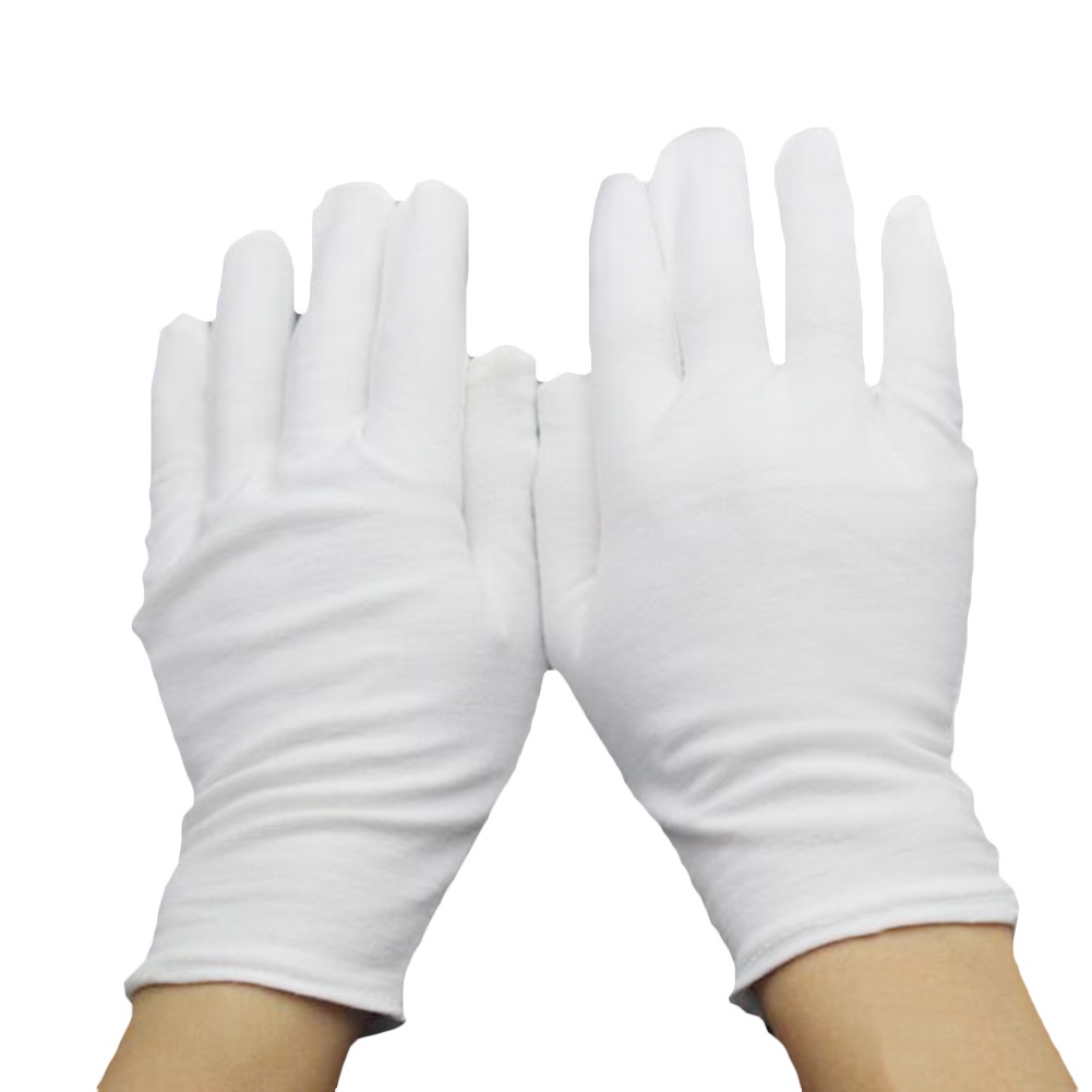 Đôi găng tay bằng cotton màu trắng cho người đi làm