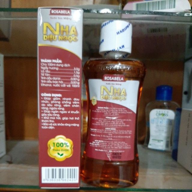 Nha diệu ngọc nước súc miệng chống sâu răng chai 200ml