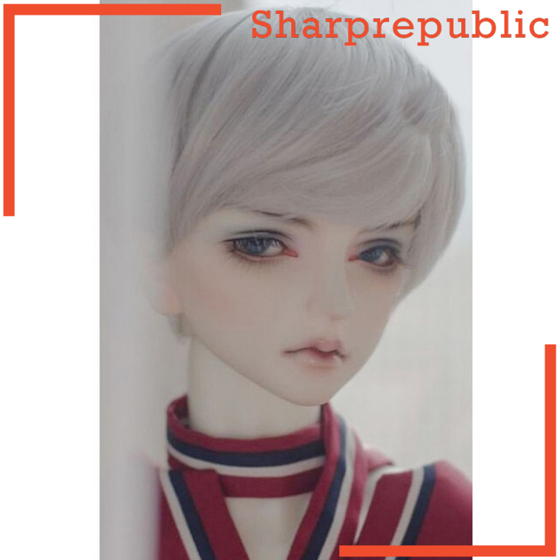 [SHARPREPUBLIC]1/3 BJD Fashion Doll Wigs DIY Short Hair Hairpiece For 70cm Uncle Male Doll