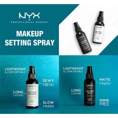 Xịt khóa nền giữ lớp trang điểm NYX Long Lasting Setting Spray (60ml)