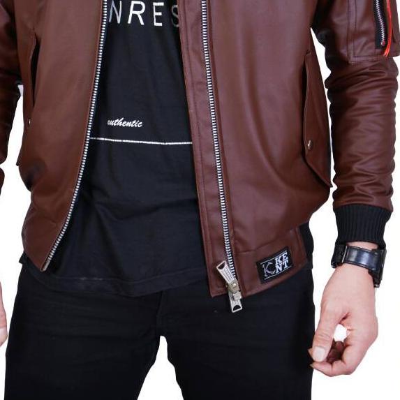 Tốt nhất! Áo Khoác Bomber Bằng Da Cho Nam F2J7 Distro
