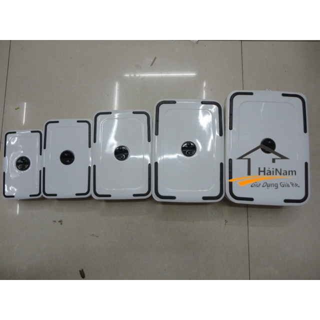 {FREESHIP} Hộp đựng thực phẩm đồ ăn để tủ lạnh, hộp đựng thức ăn hình chữ nhật, chất liệu nhựa cao cấp